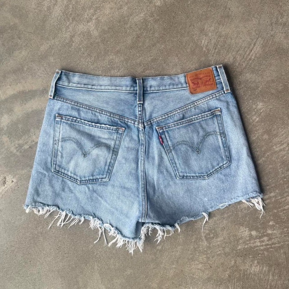 Levi's Light Blue Denim Cutoff Shorts